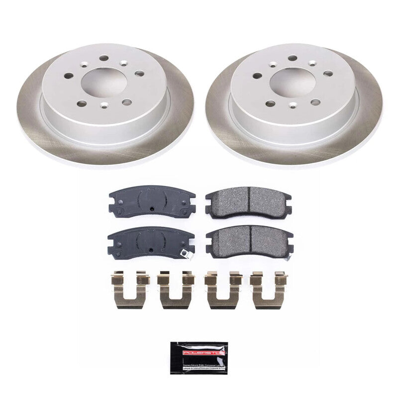 Power Stop 06-07 Chevrolet Monte Carlo Rear Semi-Coated Rotor Kit Brake Kits - Performance Blank PowerStop