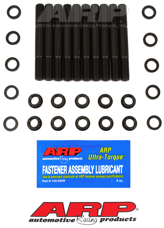 ARP Ford Escort 1600 4-cylinder 2-bolt main stud kit Main Stud & Bolt Kits ARP