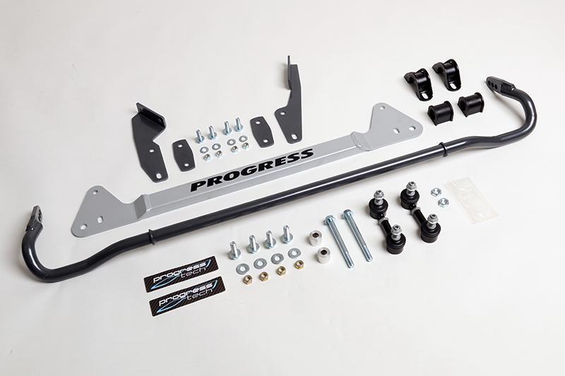 Progress Tech 88-91 Honda Civic HB / 88-91 Honda CRX Tubular Rear Sway Bar (25mm - Adjustable) Sway Bars Progress Technology