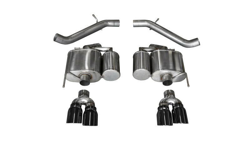 Corsa 2016-2019 Cadillac ATS-V 3.6T 4in Black Sport Axle-Back Exhaust Axle Back CORSA Performance