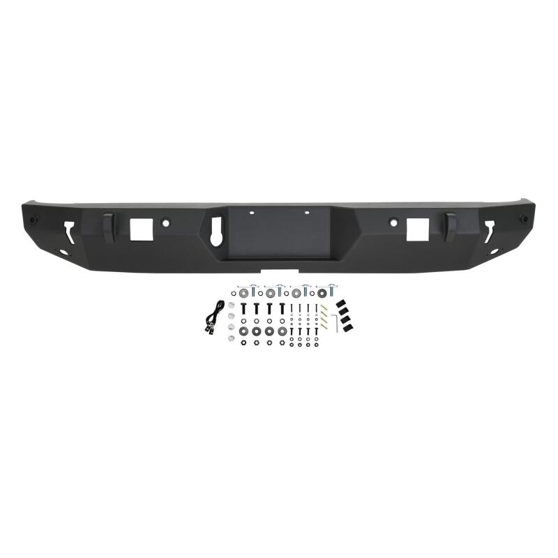 Westin 2020 Jeep Gladiator w/Sensors WJ2 Rear Bumper w/Sensor - Textured Black Bumpers - Steel Westin