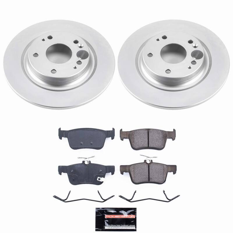 Power Stop 17-20 Honda Civic Rear Z23 Coated Brake Kit Brake Kits - Performance D&S PowerStop