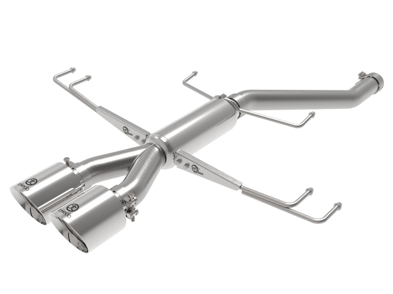 aFe Takeda 2.5in 304SS Axle-Back Exhaust System 17-19 Honda Civic Type R L4-2.0L (t) - Polished Tip Axle Back aFe