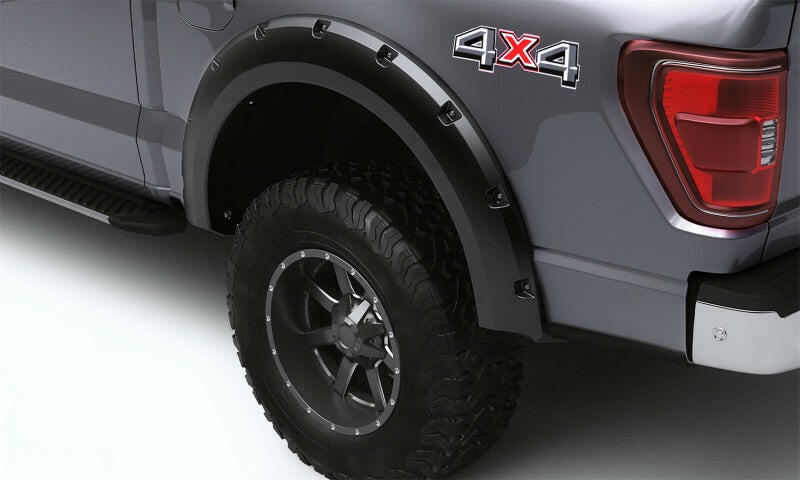 Bushwacker 11-16 Ford F-250 / F-350 Super Duty (Excl. Dually) Forge Style Flares 4pc - Black Fender Flares Bushwacker
