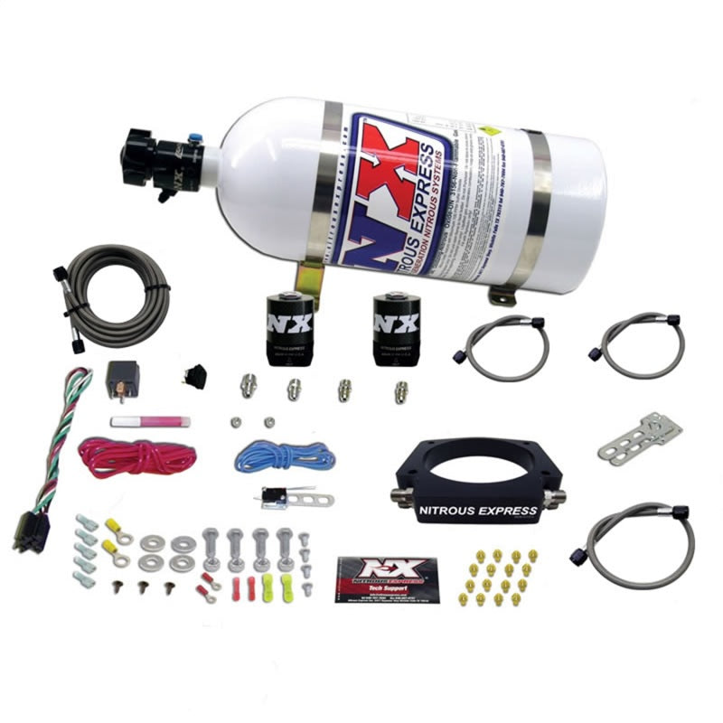 Nitrous Express GM LS 102mm Nitrous Plate Kit (50-400HP) w/10lb Bottle Nitrous Systems Nitrous Express