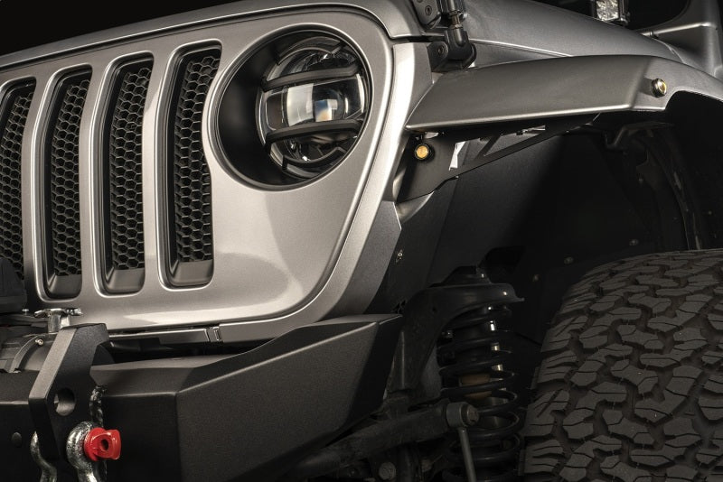 Rugged Ridge Chop Brackets Front Fender 18-20 Jeep Wrangler JL/JT Non-Rubicon Fender Flares Rugged Ridge