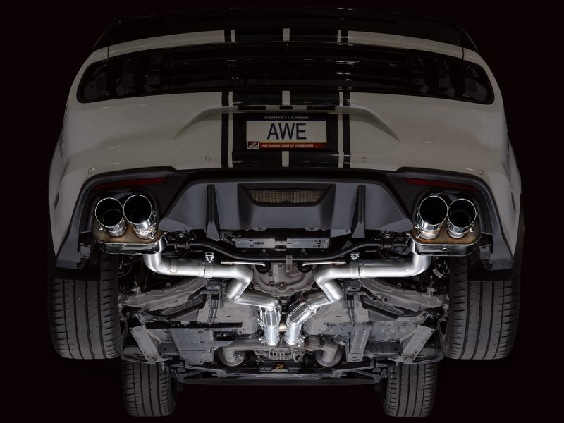 AWE Tuning 18-23 S550 Mustang GT SwitchPath Exhaust - Chrome Silver Tips Catback AWE Tuning