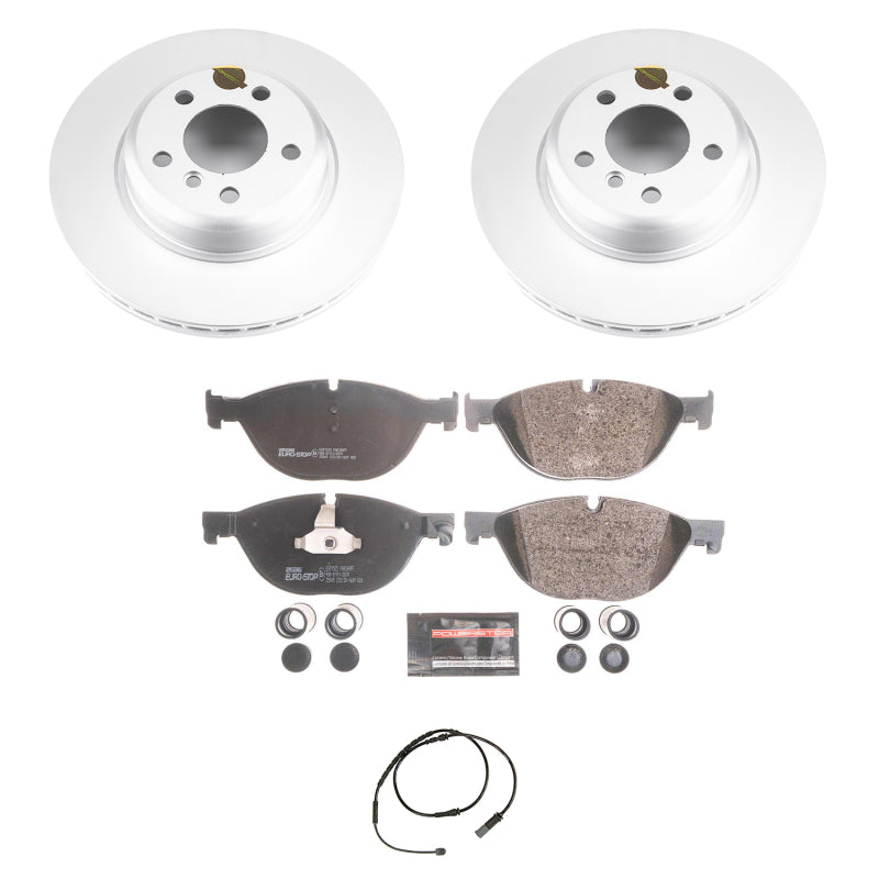 Power Stop 12-13 BMW 528i Front Euro-Stop Brake Kit Brake Kits - OE PowerStop