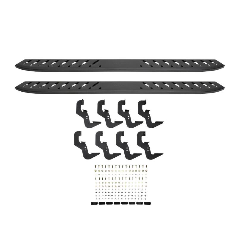 Westin 2019 Chevrolet Silverado/Sierra 1500 Crew Cab Thrasher Running Boards - Textured Black Running Boards Westin