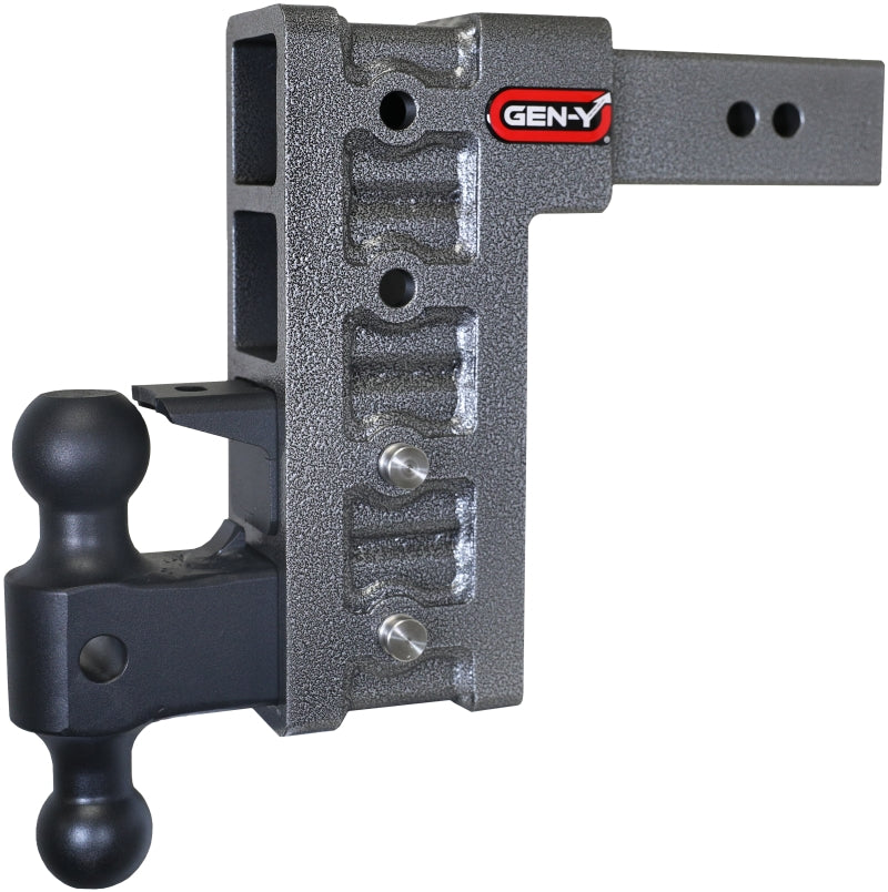 Gen-Y Mega Duty 2.5in Shank 9in Drop 3K TW 21K Hitch w/GH-061 Dual-Ball/GH-062 Pintle Lock Hitch Receivers GEN-Y Hitch