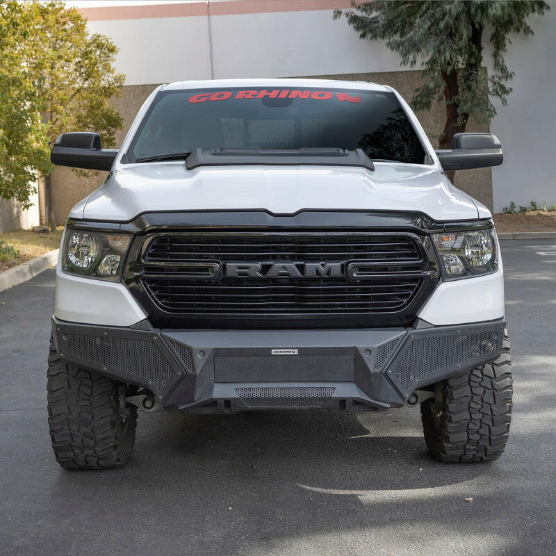 Go Rhino 19-24 Ram 1500 (Excl. Rebel/Warlock/TRX) Element Front Bumper w/Pwr Bar - Tex. Blk Bumpers - Steel Go Rhino
