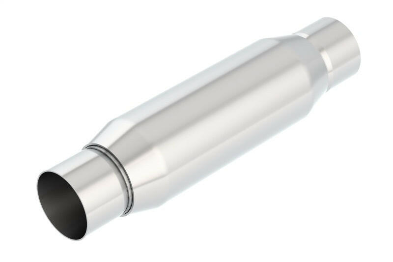 Borla CrateMuffler Resonator Option 2.25in Center/Center 3.5in Round x 10in Muffler Borla