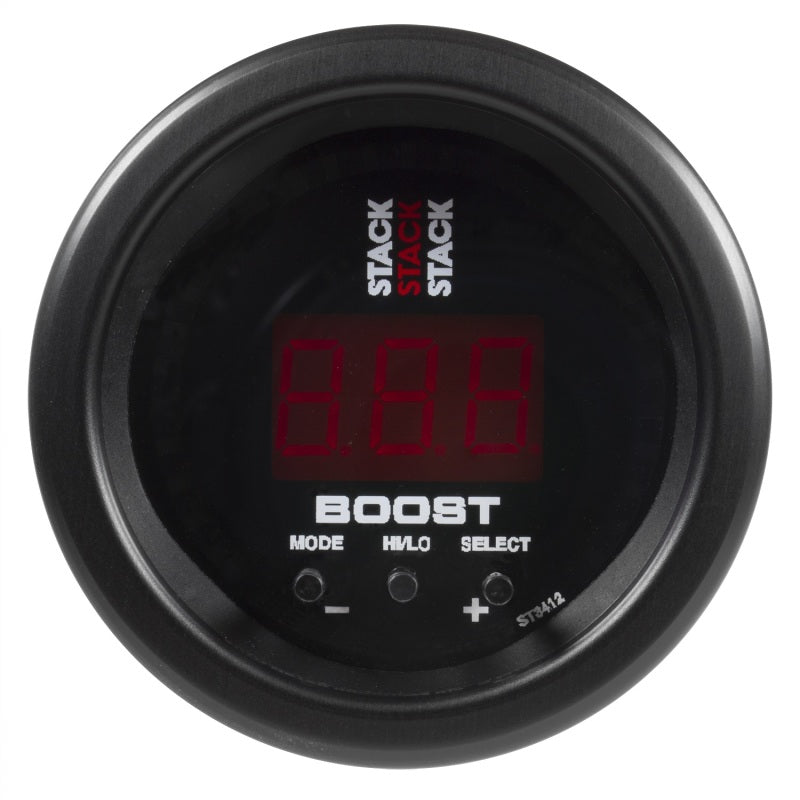 Autometer Stack 52mm -1 to +2 Bar (-30INHG to +30 PSI) Boost Controller - Black Gauges AutoMeter