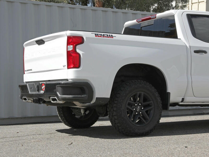 aFe Gemini XV 4in to Dual 3in 304 SS Cat-Back Exhaust w/ Cutout 19-21 GM Silverado/Sierra V8-6.2L Catback aFe
