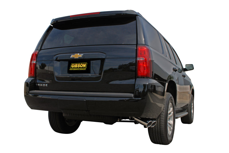 Gibson 15-19 Chevrolet Tahoe LS 5.3L 2.25in Cat-Back Dual Sport Exhaust - Aluminized Catback Gibson