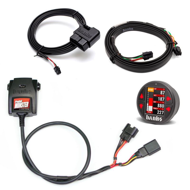 Banks Power Pedal Monster Kit Molex MX64 6 Way With iDash Pro Throttle Controllers Banks Power