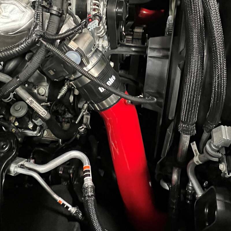 Banks Power 2020 GM 2500/3500 6.6L L5P Boost Tube Upgrade Kit - Red Intercooler Ducting Banks Power