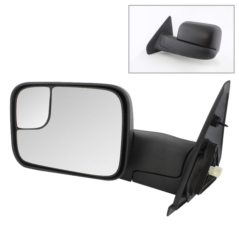 xTune Dodge Ram 02-09 Manual Extendable Power Heated Adjust Mirror Left MIR-DRAM02-PW-L Side Mirrors SPYDER