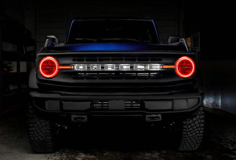 Oracle 21-22 Ford Bronco Headlight Halo Kit w/DRL Bar - Base Headlights -w/BC1 Controller Headlights ORACLE Lighting