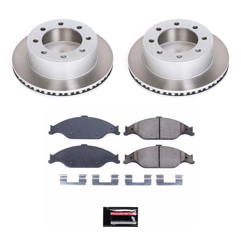 Power Stop 99-04 Ford Mustang Front Semi-Coated Rotor Kit Brake Kits - Performance Blank PowerStop