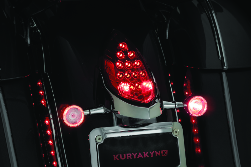 Kuryakyn Rear Turn Signal & License Plate Mount Indian Chrome Bolts Kuryakyn