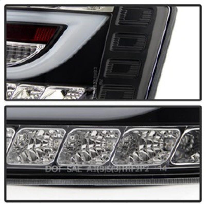 Spyder Audi A6 05-08 4Dr Sedan Only Version 2 Light Bar LED Tail Lights Blk ALT-YD-AA605V2-LBLED-BK Tail Lights SPYDER