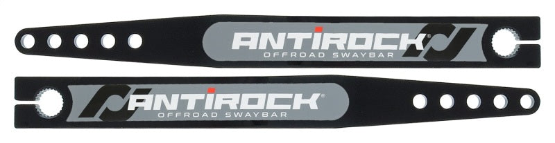 RockJock Antirock Fabricated Steel Sway Bar Arms 18in Long 16.195in C-C 5 Holes w/ Stickers Pair Sway Bars RockJock