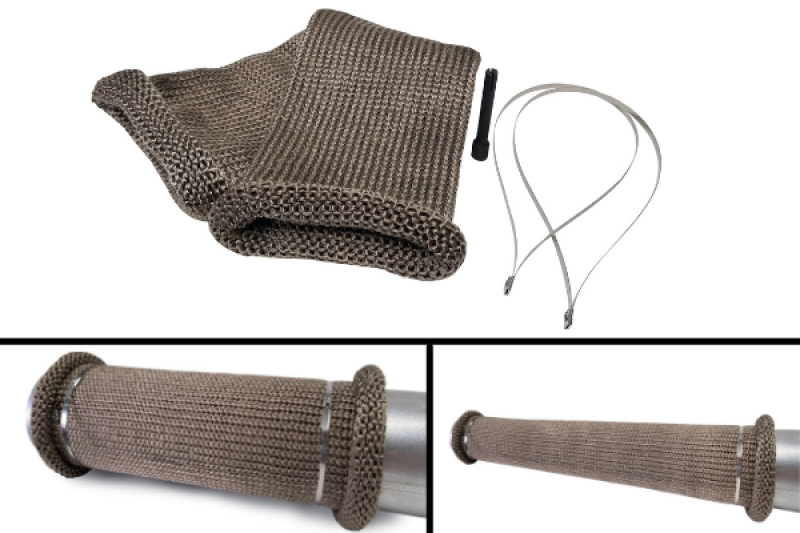 DEI Titanium 4in Knit Exhaust Sleeve - 24in Exhaust Wrap DEI