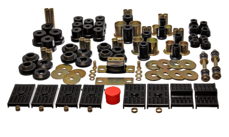 Energy Suspension 76-79 Firebird / 75-79 Nova Black Hyper-flex Master Bushing Set Bushings - Full Vehicle Kits Energy Suspension