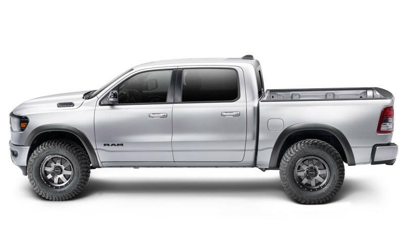 Bushwacker 19-22 Ram 1500 (Excl. Rebel/TRX) 67.4 & 76.3in Bed Extend-A-Fender Flares 4pc - Smth Blk Fender Flares Bushwacker