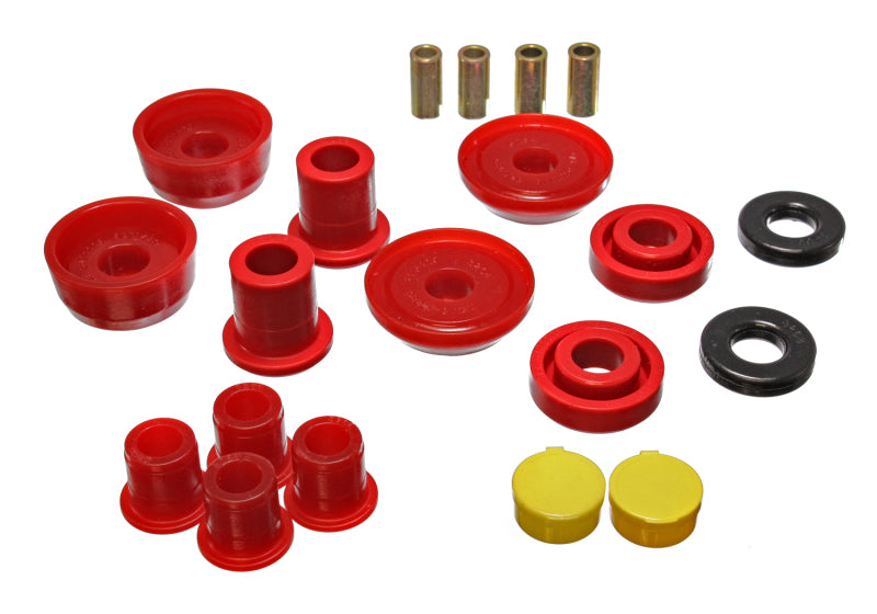 Energy Suspension 93-02 Camaro/Firebird/Trans Am Red Front End Control End Bushing Set Bushing Kits Energy Suspension