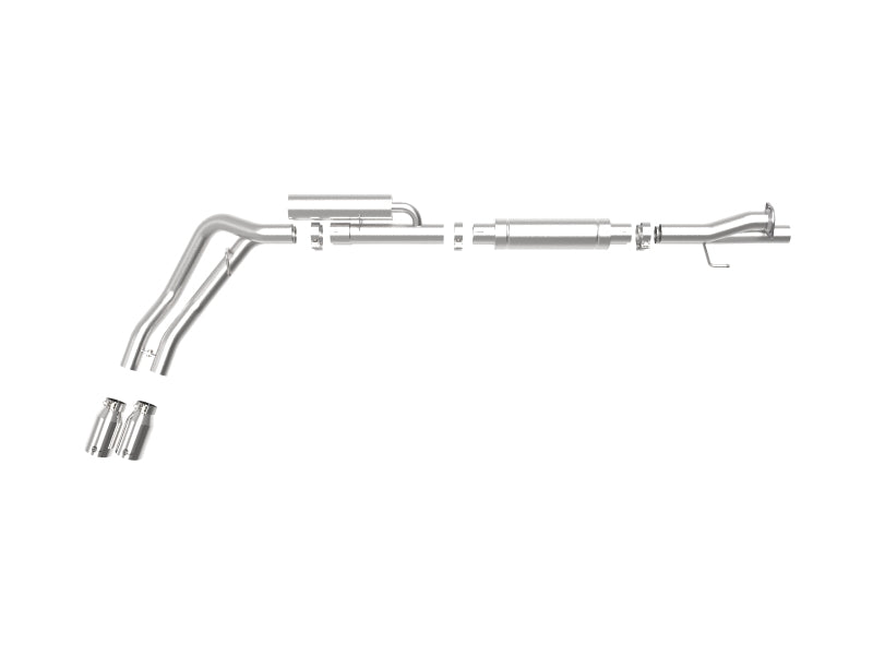 aFe Rebel Series 3in 409 SS Cat-Back Exhaust w/ Polish Tips 17-20 Ford F-250 V8 6.2L Catback aFe