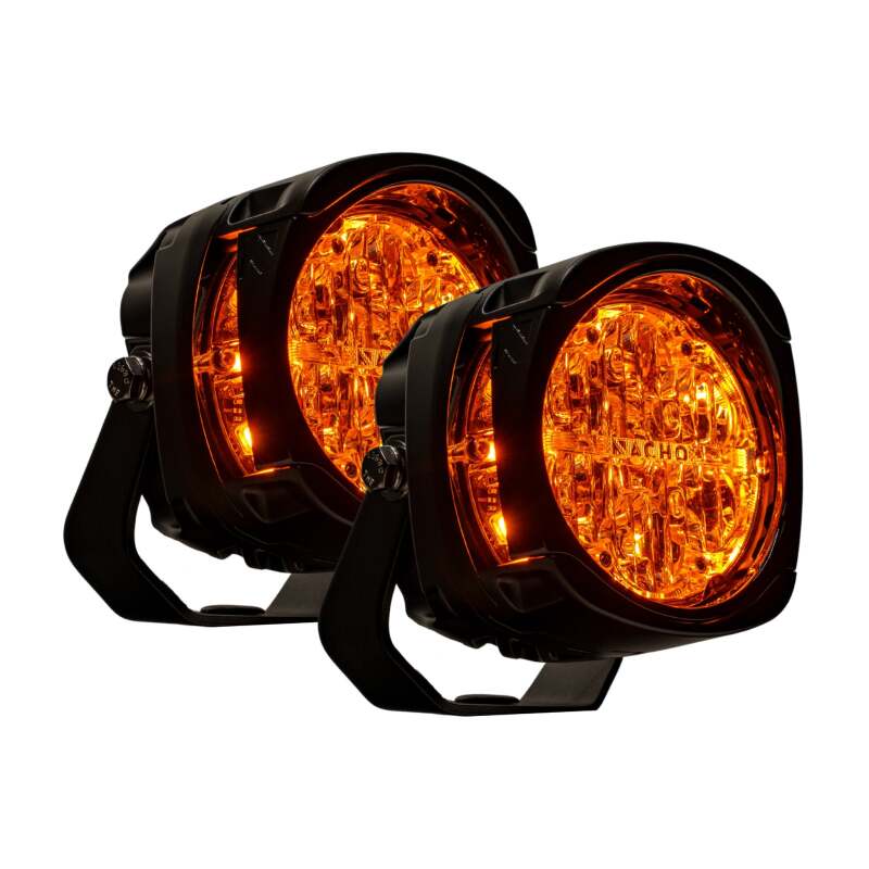 Nacho Lighting Quatro Chase - Amber (Pair) Headlights Nacho Offroad Technology