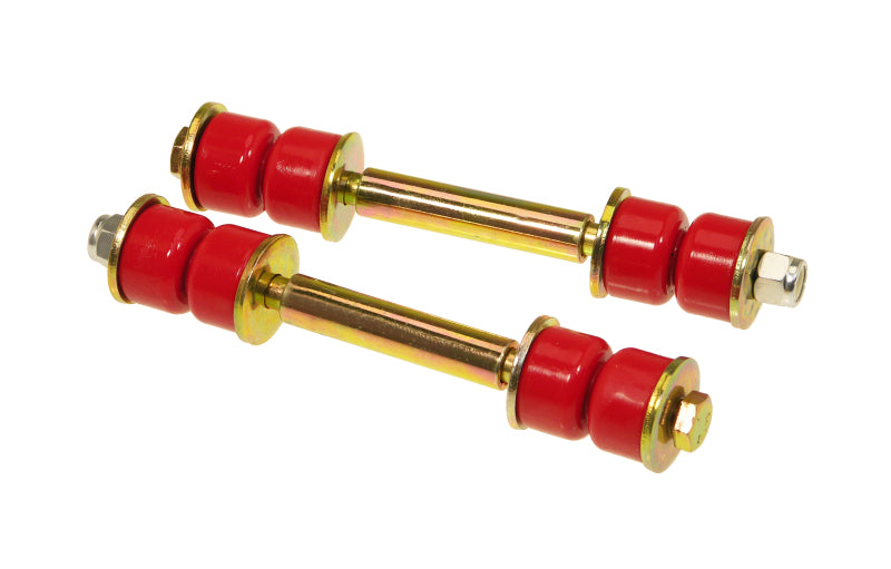 Prothane Universal End Link Set - 4 1/4in Mounting Length - Red Sway Bar Bushings Prothane