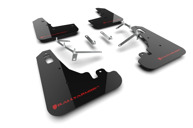 Rally Armor 22-25 Subaru BRZ / Toyota GR86 Black UR Mud Flap w/Red Logo Mud Flaps Rally Armor