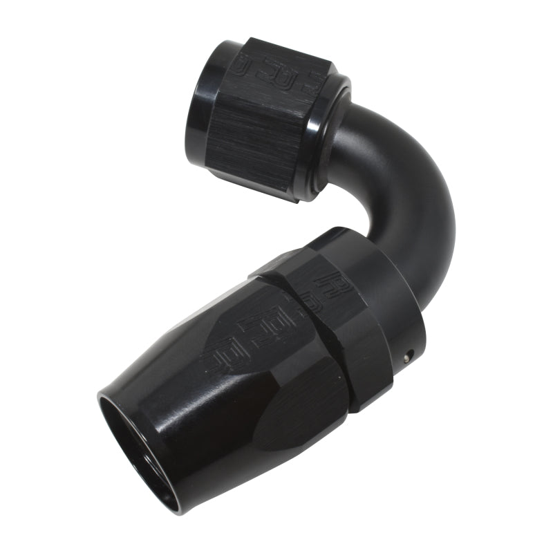 Russell Performance -8 AN Black 120 Degree Full Flow Swivel Hose End Fittings Russell
