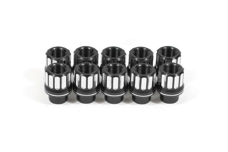 BMR 07-14 Ford Shelby GT500 Lug Nut Kit 1/2-20 RH Shank 12-pt Aluminum Set of 10 Lug Nuts BMR Suspension