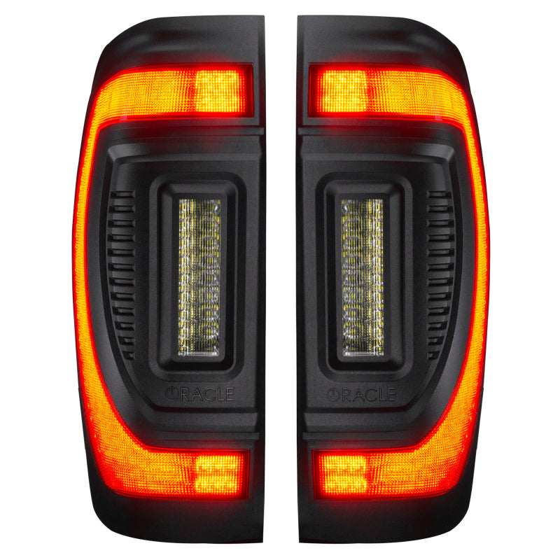 Oracle 19-23 GMC Sierra Black Series Flush Style LED Tail Lights - Factory Halogen Tail Lights ORACLE Lighting