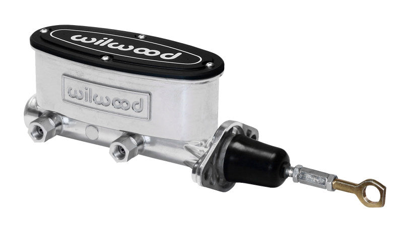 Wilwood High Volume Tandem M/C - 7/8in Bore Ball Burnished-W/Pushrod - Early Mustang Brake Master Cylinder Wilwood