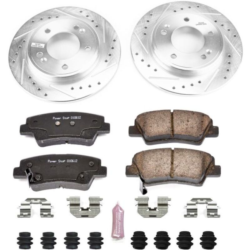 Power Stop 17-19 Hyundai Elantra Rear Z23 Evolution Sport Brake Kit Brake Kits - Performance D&S PowerStop