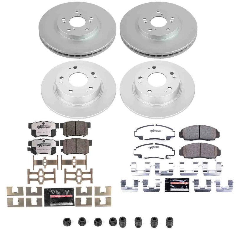 Power Stop 04-08 Acura TSX Front and Rear Z26 Coated Brake Kit Brake Kits - Performance D&S PowerStop