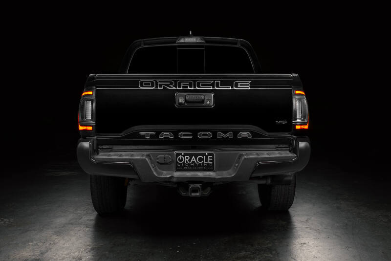 Oracle Lighting 16-23 Gen 3 Toyota Tacoma Black Series Flush Style LED Tail Lights Tail Lights ORACLE Lighting