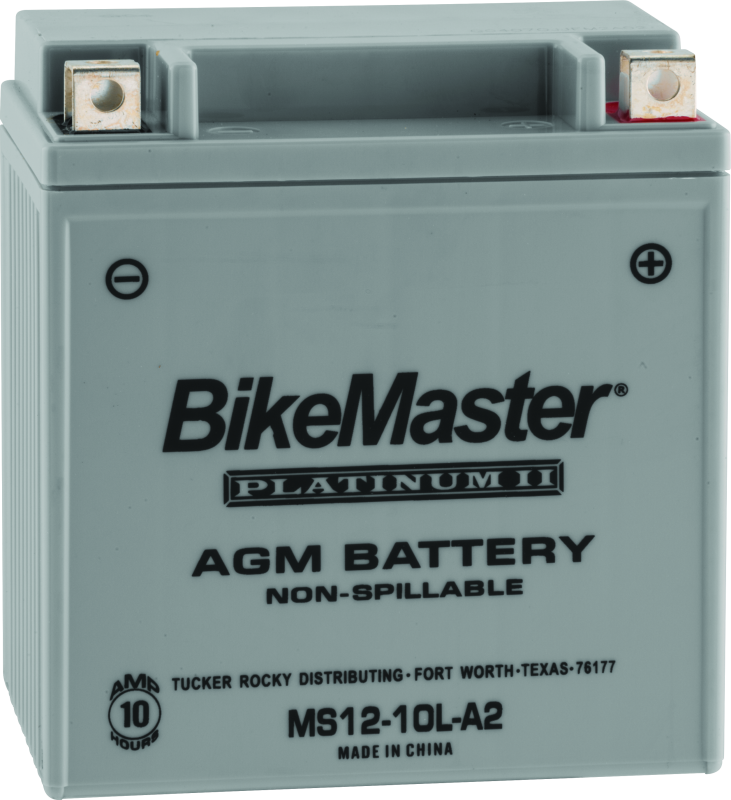 BikeMaster AGM Battery - MS12-10L-A2 Batteries BikeMaster