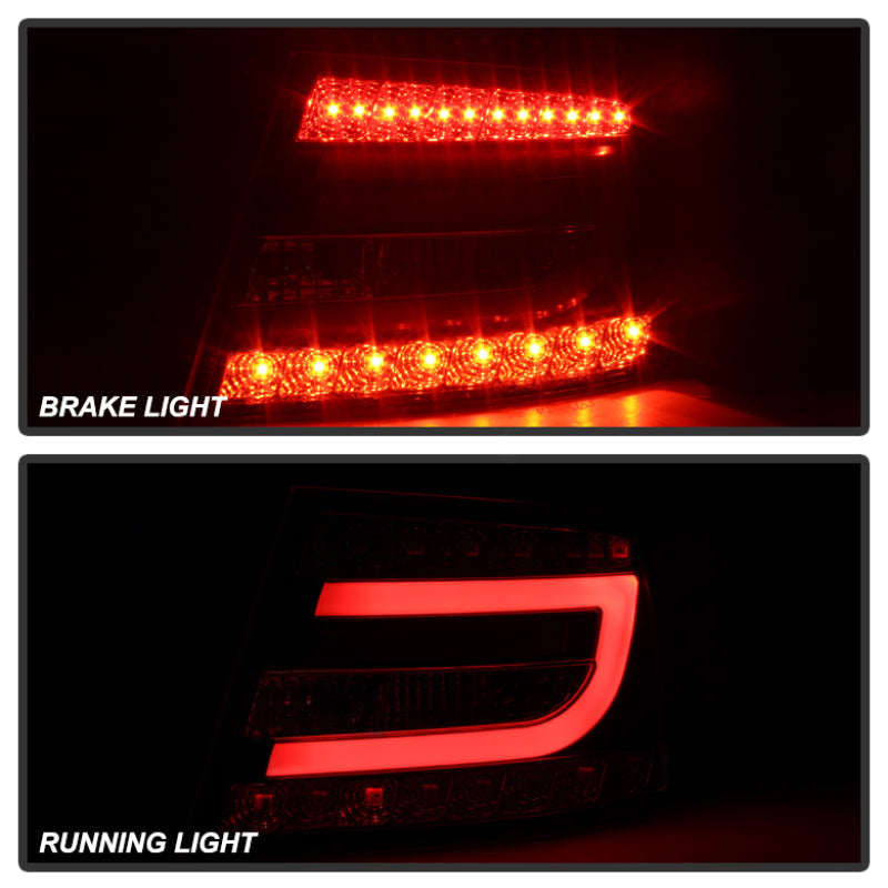 Spyder Audi A6 05-08 4Dr Sedan Only Version 2 Light Bar LED Tail Lights Blk ALT-YD-AA605V2-LBLED-BK Tail Lights SPYDER