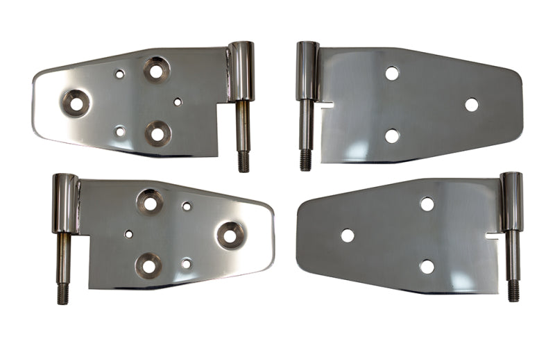 Kentrol 03-06 Jeep Wrangler TJ Door Hinge Set of 4 Pieces Polished Doors Kentrol