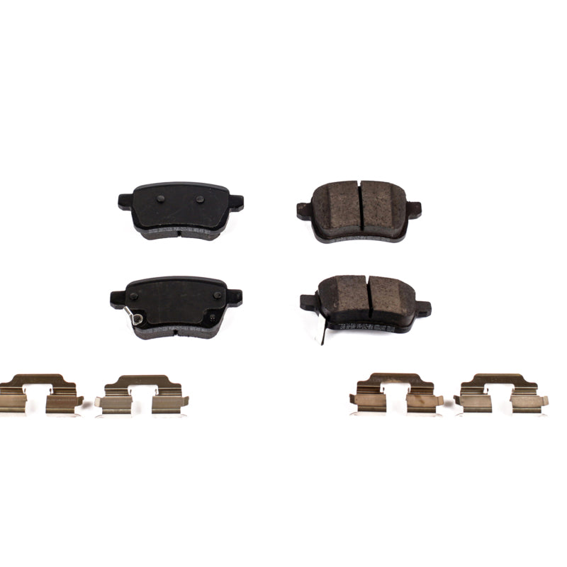 Power Stop 14-19 Fiat 500L Rear Z17 Evolution Ceramic Brake Pads w/Hardware Brake Pads - OE PowerStop