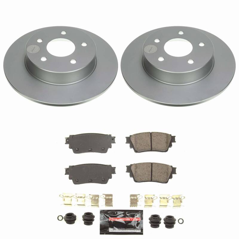 Power Stop 19-25 Nissan Altima Rear Z23 Coated Brake Kit Brake Kits - Performance D&S PowerStop