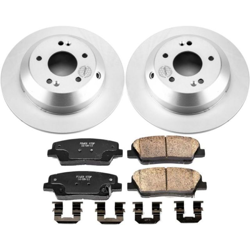 Power Stop 15-19 Kia Sorento Rear Z17 Evolution Geomet Coated Brake Kit Brake Kits - Performance Blank PowerStop
