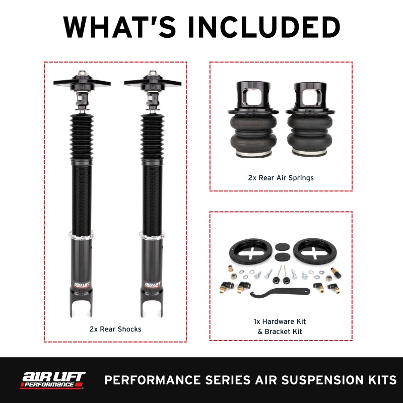 Air Lift Performance 09-13 Infiniti G37 / 09-20 Nissan 370z Rear Air Suspension Kit Air Suspension Kits Air Lift