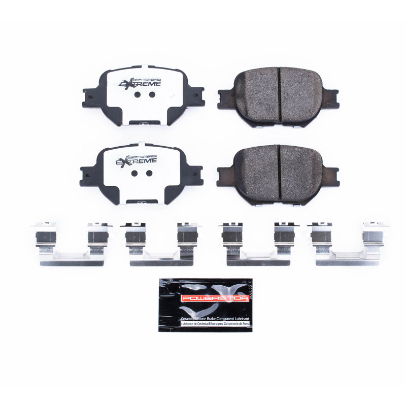 Power Stop 05-10 Scion tC Front Z26 Extreme Street Brake Pads w/Hardware Brake Pads - Performance PowerStop